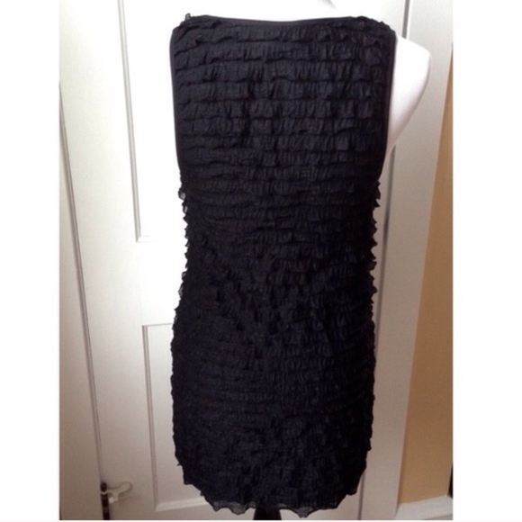 Free People Black Ruffle Tank Mini Dress Festival - Picture 3 of 4